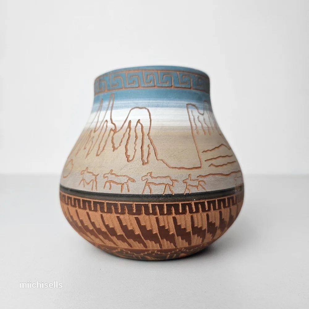 Native American Navajo Vase Handmade